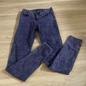 BDG Womens Blue Ankle Cigarette Dark Wash Stretch Denim Skinny Jeans Size 27